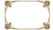 © Sinung - frame with golden ornament, luxury classic design for decoration