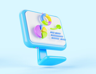 Poster - business data analysis, stock market statistics, financial infographic market research report. carto