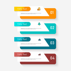Fototapete - Presentation business infographic template vector.