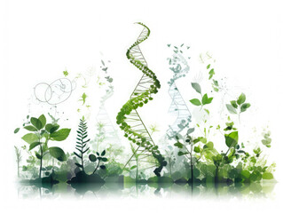 Wall Mural - An intriguing photograph capturing the harmonious connection between a biology laboratory and the natural world, emphasizing the  Generative AI..