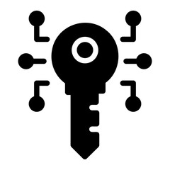 digital key Solid icon