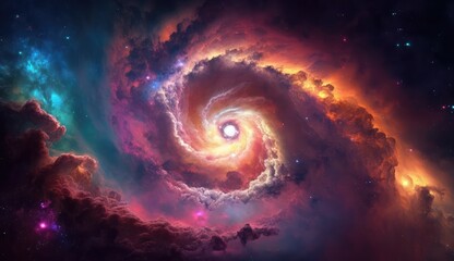 Wall Mural - Galaxy in outer space