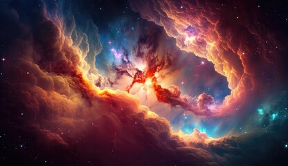 Wall Mural - Galaxy in outer space