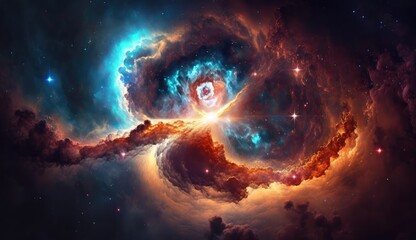 Wall Mural - Galaxy in outer space