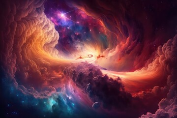 Wall Mural - Galaxy in outer space