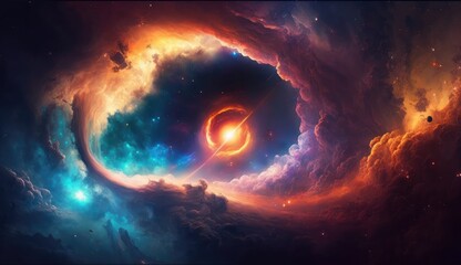 Wall Mural - Galaxy in outer space