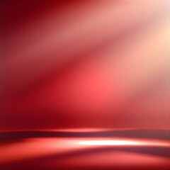 Poster - abstract red studio background illustration,generative ai