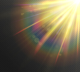 Aufkleber - Blurred overlay effect for photo and mockups. Wall texture with organic drop diagonal shadow and rays of light on a white wall. shadows for natural light effects. Vector illustration.