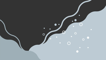 Leinwandbilder - Abstract Geometric Memphis Wavy Background