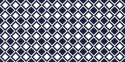 Aufkleber - Blue and white repeating diamonds. Vector simple pattern, for print and interior. Simple pattern, alternating shapes.