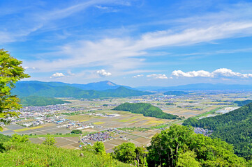 Wall Mural - 賤ヶ岳山頂から伊吹山方面を眺める　滋賀県長浜市