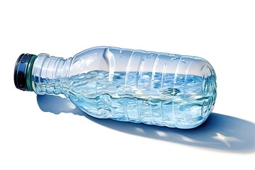Aufkleber - water bottle isolated on white background. Generated by AI.