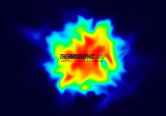heat map. abstract infrared thermographic background. vector illustration.