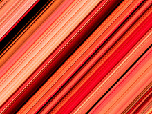 Many Parallel Diagonal Stripes And Pattern And Design In Peach And Shades Of Red And Orange Colours