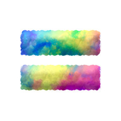 Poster - Colorful fluffy clouds alphabet symbols and punctuation marks. This is a part of a set which also includes uppercase and lowercase letters, numbers, shapes, and frames