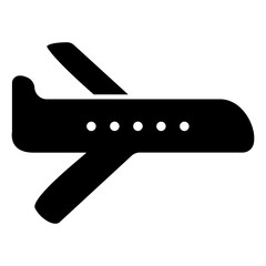 Poster - Plane Icon: A graphical depiction of an airplane