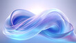 © Yuliia - voluminous pale blue infinity symbol on a simple background, generative AI