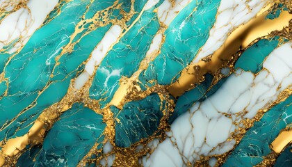 Luxurious Aqua Tone onyx marble with golden veins high resolution, Turquoise Green marble, polished slice mineral, blue water in swimming pool rippled water surface detail background modern interior