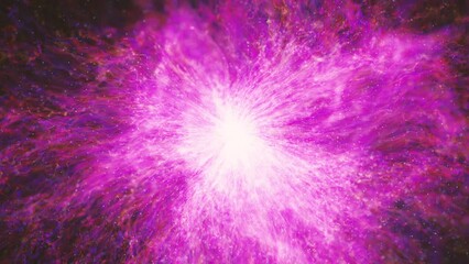 Poster - Digital Sunflower Explosion Freeze Background/ 4k animation of an abstract shockwave explosion background slow motion with fractal particles shining and depth of field