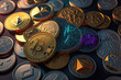 © Moon - bitcoin,Crypto currency ,coins,Blockchain, Bitcoin Background
