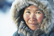© MVProductions - Portrait of Native Alaskan Eskimo Woman, Generative AI