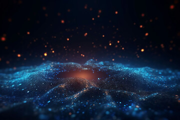 Wall Mural - star field in space a nebulae and a gas congestion. generative ai.