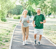© Lumos sp - outdoor senior fitness woman man lifestyle active sport exercise healthy fit couple running jogging elderly mature having fun laughing talking together friend hug break