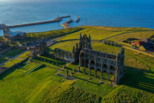 Aerial View Of Whitby Abbey