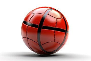 Poster - dodge ball isolated on white background. Generated by AI.
