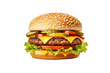 © Goffkein - Delicious burger isolated on white transparent background