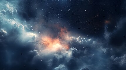 Wall Mural - colorful space galaxy cloud nebula. stary night cosmos. universe science astronomy. supernova backgr