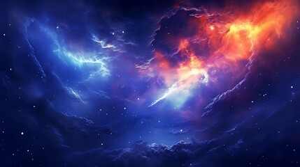Wall Mural - colorful space galaxy cloud nebula. stary night cosmos. universe science astronomy. supernova backgr