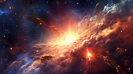 Wall Mural - colorful space galaxy cloud nebula. stary night cosmos. universe science astronomy. supernova backgr