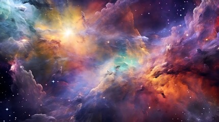 Wall Mural - colorful space galaxy cloud nebula. stary night cosmos. universe science astronomy. supernova backgr