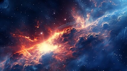 Wall Mural - colorful space galaxy cloud nebula. stary night cosmos. universe science astronomy. supernova backgr