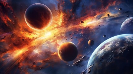 Wall Mural - colorful space galaxy cloud nebula. stary night cosmos. universe science astronomy. supernova backgr