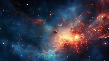 Wall Mural - colorful space galaxy cloud nebula. stary night cosmos. universe science astronomy. supernova backgr