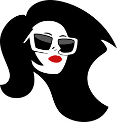 Wall Mural - Elegant woman with sunglasses