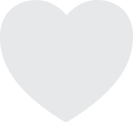 Poster - White Heart emoji vector icon. A classic White love heart emoji, used for expressions of love and romance.