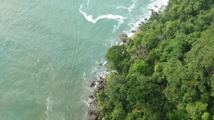 Wall Mural - Vista aérea das praias de Ubatuba, São Paulo, Brasil