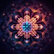 © Alexandr - A computer generated image of a colorful flower. Generative AI image.