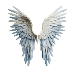 Wall Mural - angel wings isolated on a transparent background, generative ai