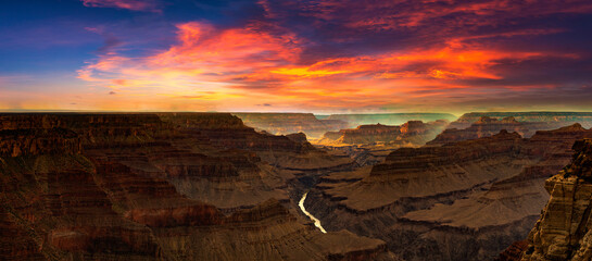 Canvas Print - Grand Canyon National Park at sunset