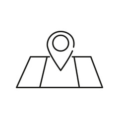 Poster - pin on the map. map icon. vector illustration. stock image.