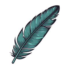 Sticker - Flying feather, animal wing