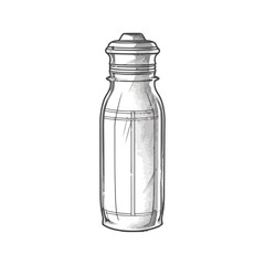 Canvas Print - Transparent glass jar of fresh liquid refreshment