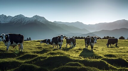 Sticker - herd of horses in the mountains