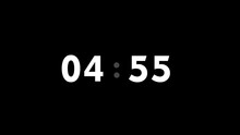 Stylish Clock 5 Minute countdown animation Timer Countdown. Countdown 5 minutes. 4K UHD