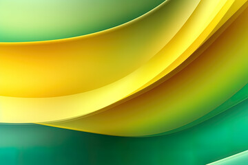 Poster - Green and yellow abstract, gradient background