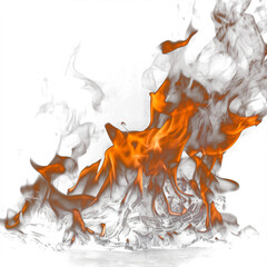 Wall Mural - Fire transparent background